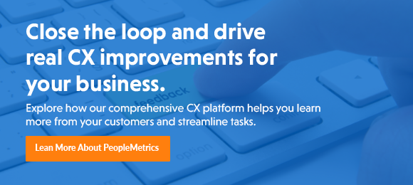Close the loop and drive real CX improvements for your business with PeopleMetrics' closed-loop customer feedback surveys.
