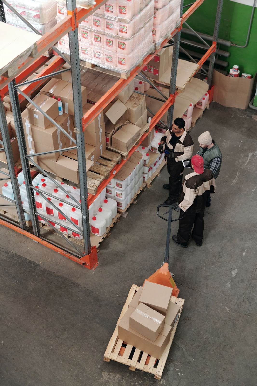 Loading a forklift