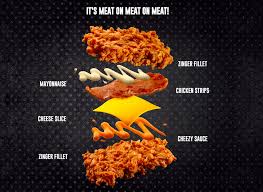 Image result for kfc zinger double down