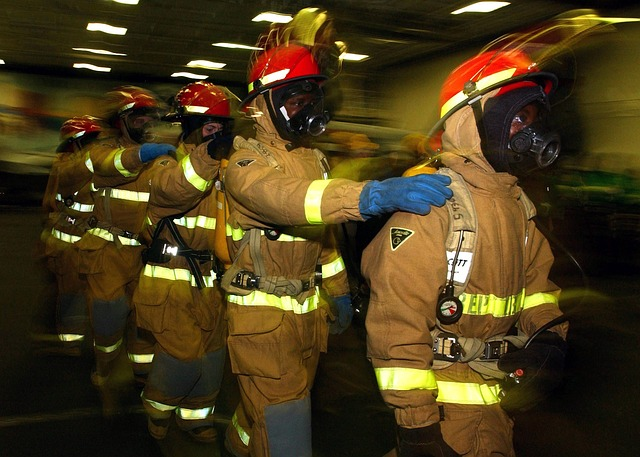 firemen, drill, firefighters