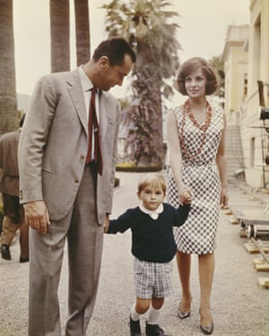 Gina Lollobrigida with her husband Mirko Skofic and their son Mirko Skofic, Jr, circa 1952