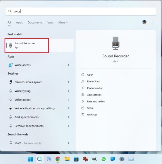 Record Audio in Windows 11 With the Native Voice Recorder App ghi âm trong Windows 11
