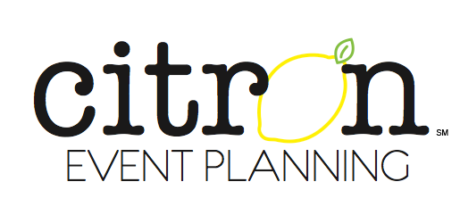 Logotipo de la empresa de planificación de eventos Citron