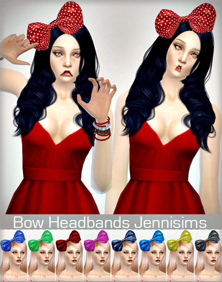 Accessory Bow Headband Sims 4 CC