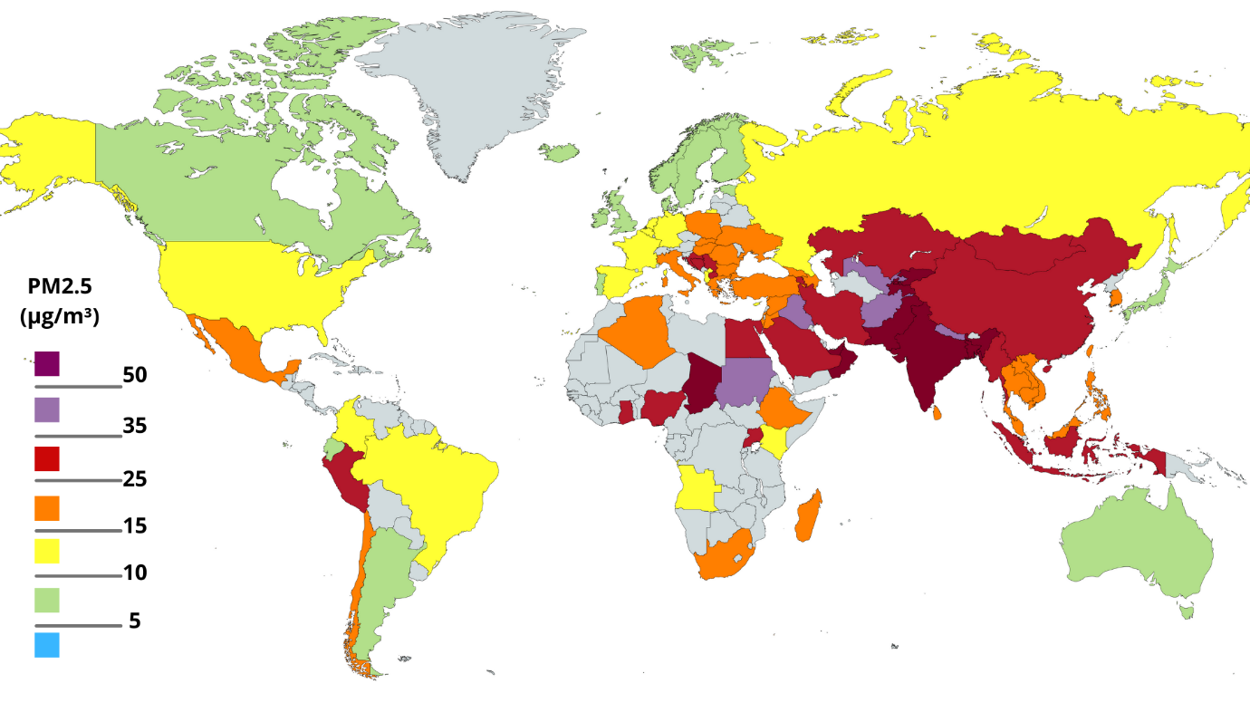 les pays les plus pollués au monde