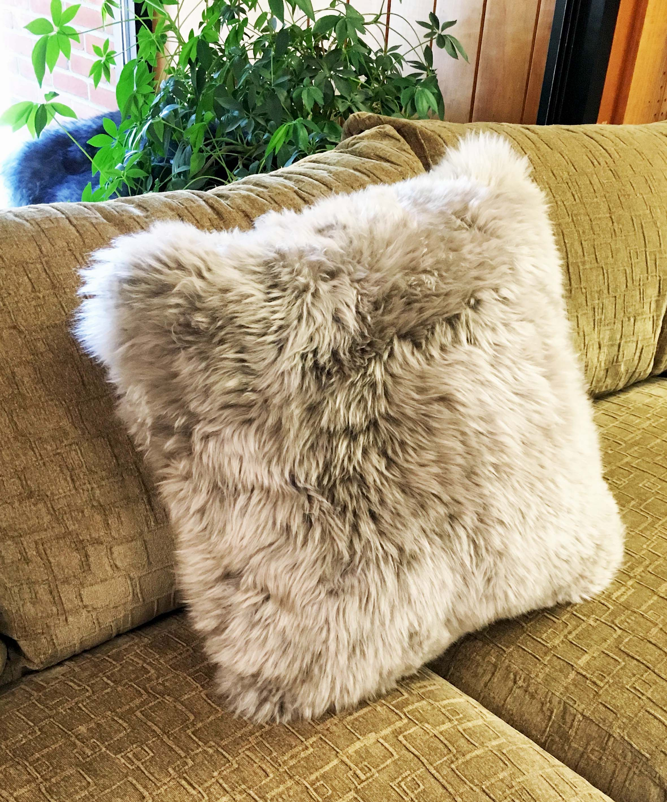 Square Shearling Pillow