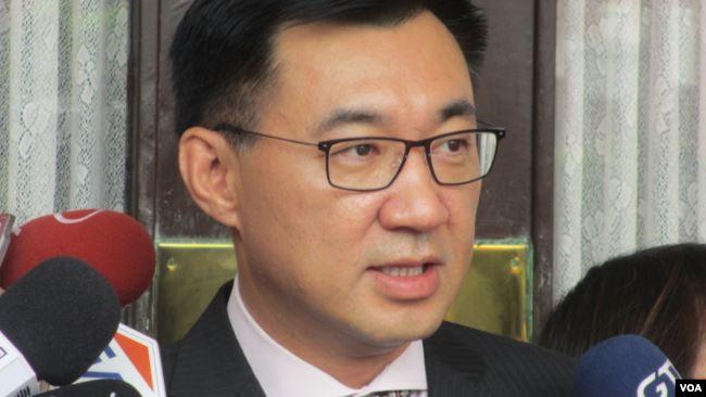 台湾在野党国民党主席江启臣(美国之音张永泰拍摄)