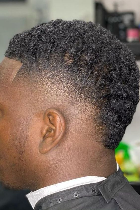 Back view of a guy rocking the temper fade