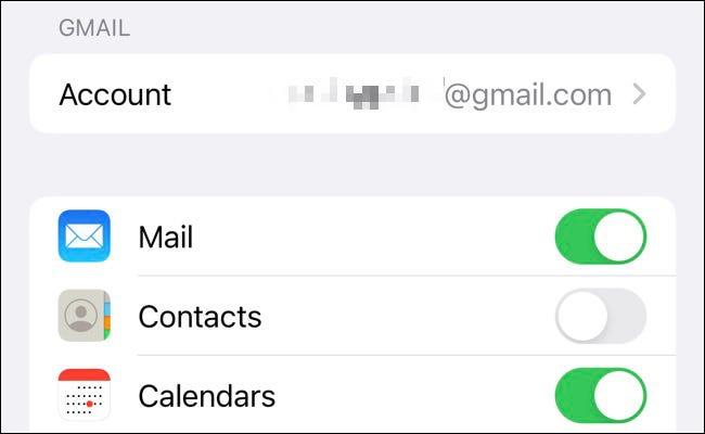 Disable contacts functionality for a Gmail account