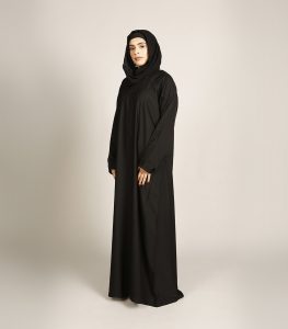 plain black abaya