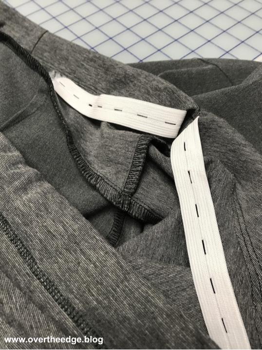 Serging Pants with a 5 Thread Safety Stitch - over the edge