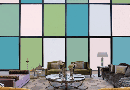 Get colorful smart glass to liven up your space!