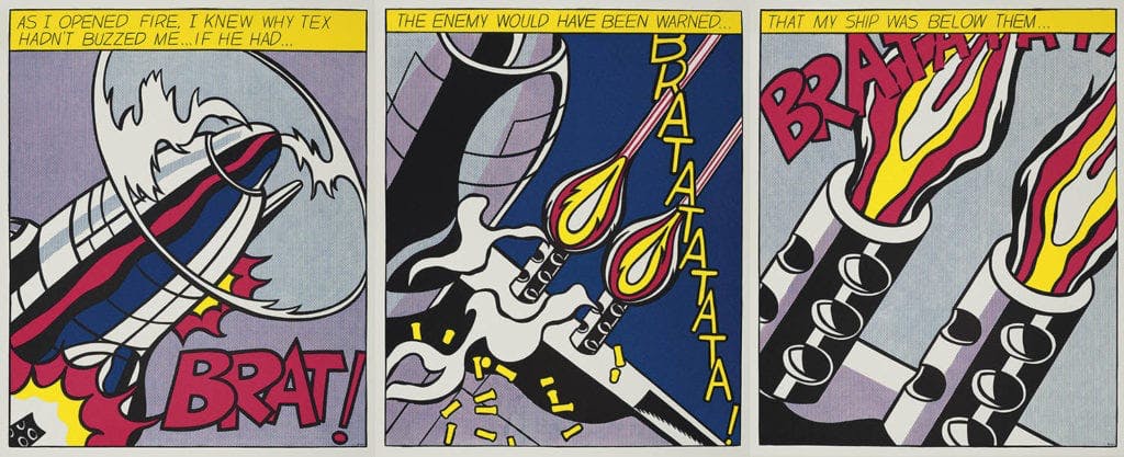 As I Opened Fire by Roy Lichtenstein