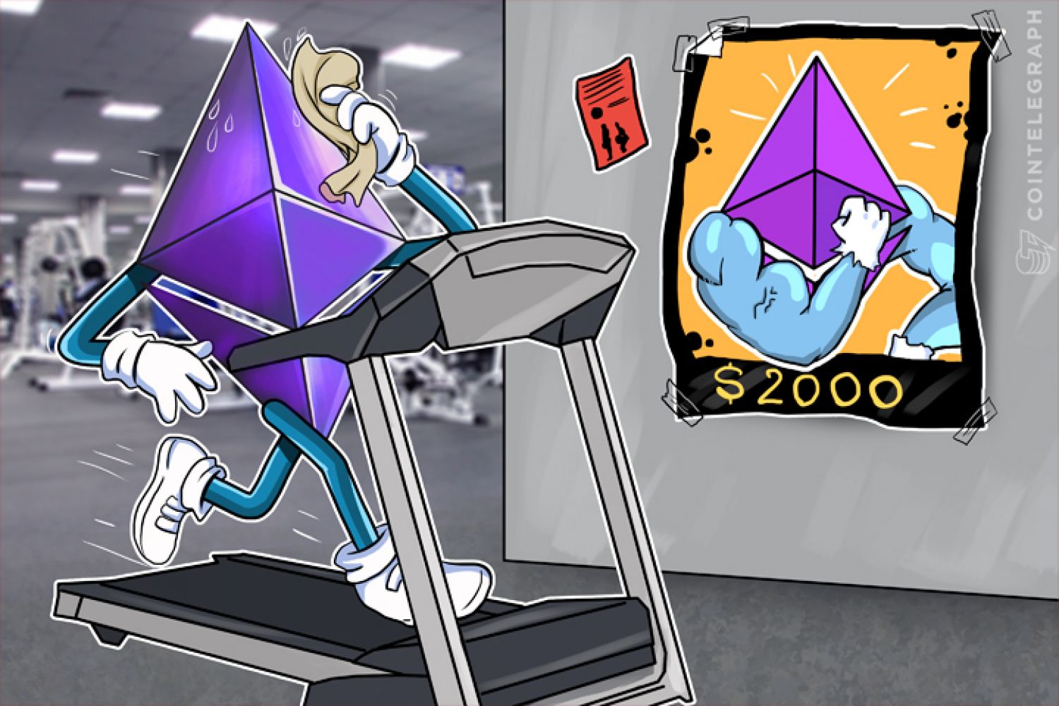 Ether on a treadmill