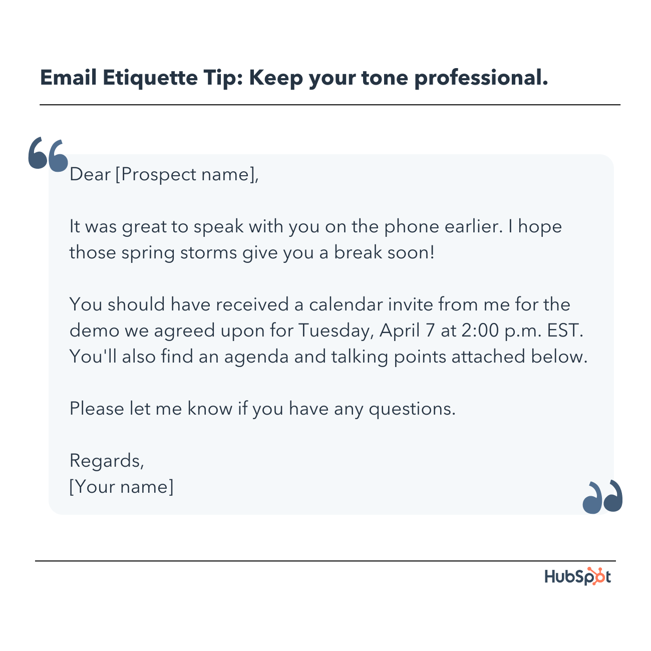 email etiquette tip: keep your tone professional