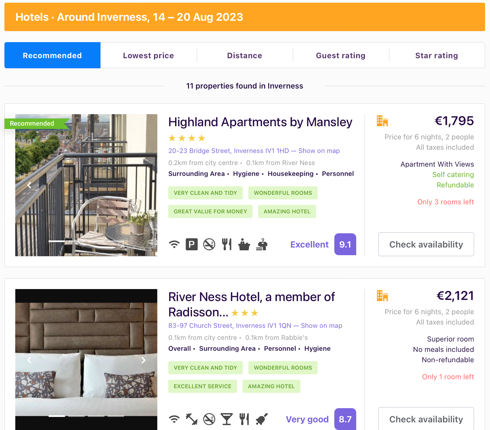 Booking a stay in Inverness with Trazler is smart and efficient