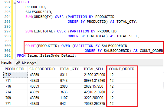 Demonstrando que a última query comanda todo o resultado exibido.