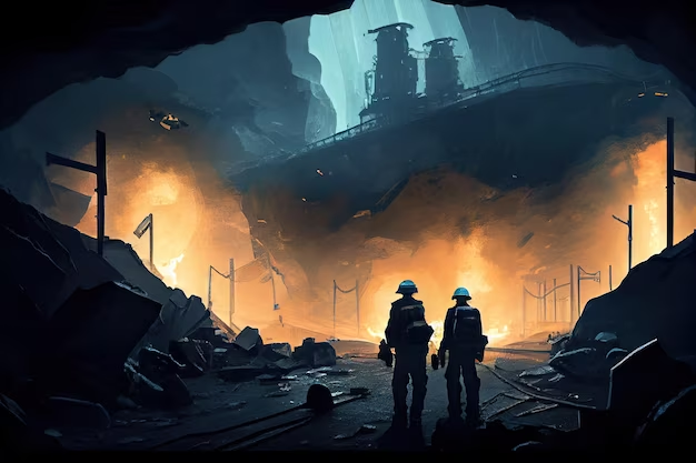 Player character navigating through a war-torn urban environment