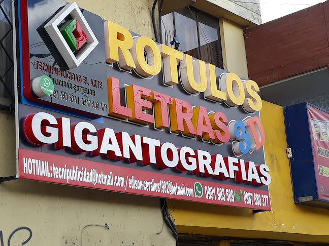 Opiniones de Tecnipublicidad El Arte en Quito - Agencia de publicidad