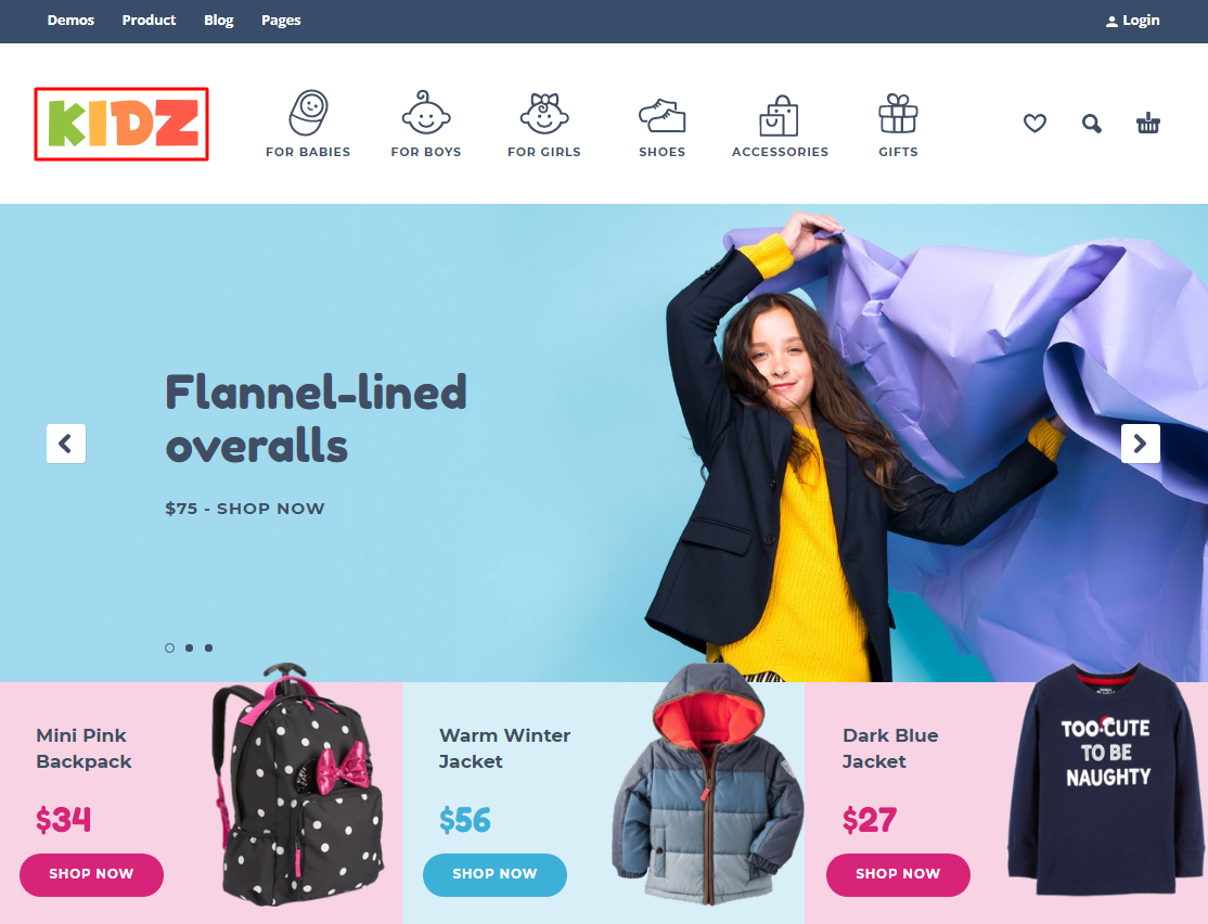 KIDZ - Kids and Baby StoreWordPress Theme