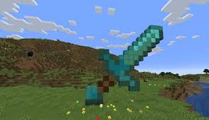 How to create a diamond sword in Minecraft