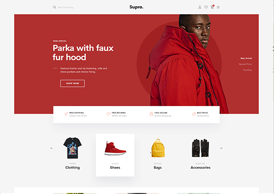 Sport magento theme supro