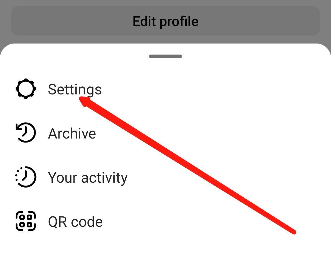 Tap on settings that’ll appear in a menu on the left side of the screen.