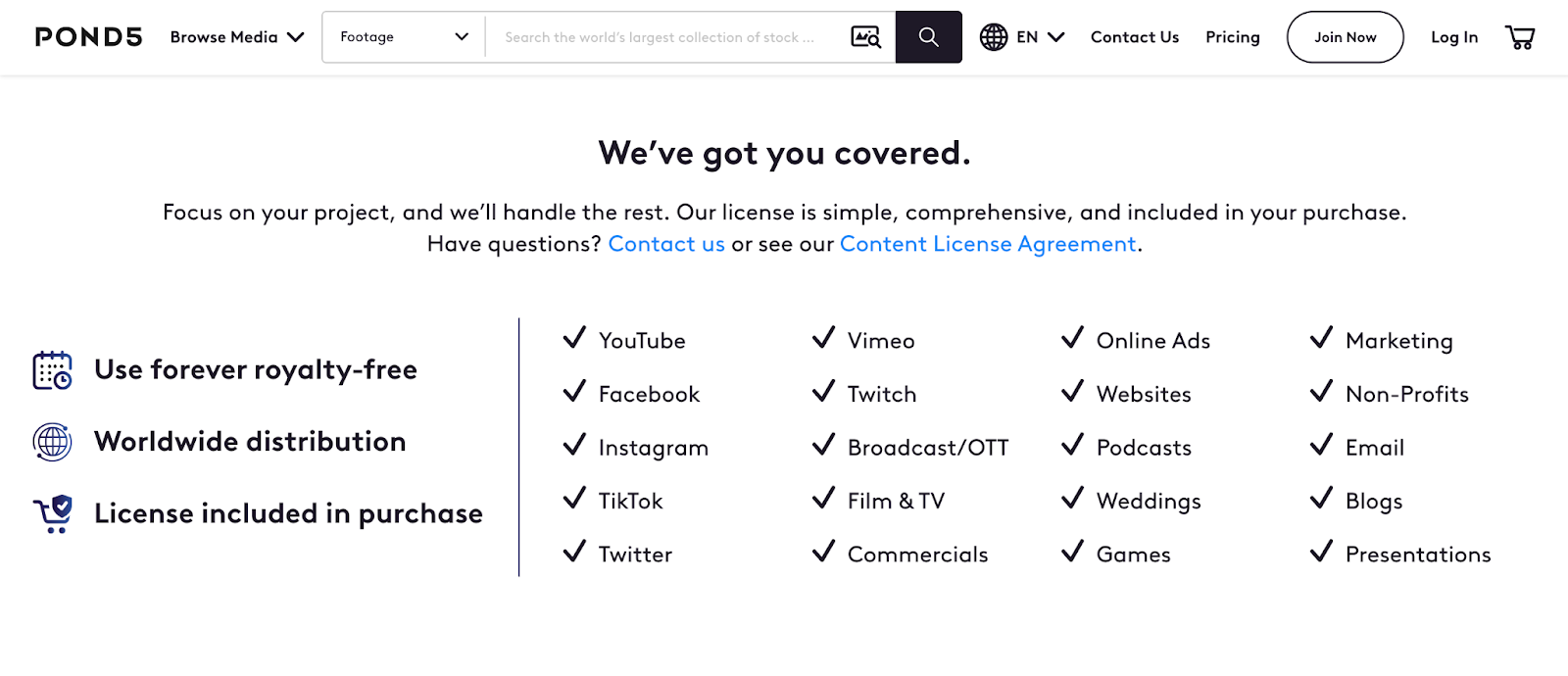 Pond5 Licensing and Usage Rights