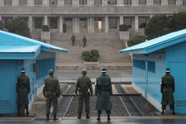 21) North Korea and South Korea - The Joint Security Area pictured here is the only portion of the Korean Demilitarized Zone (DMZ) where South and North Korean forces stand face-to-face.