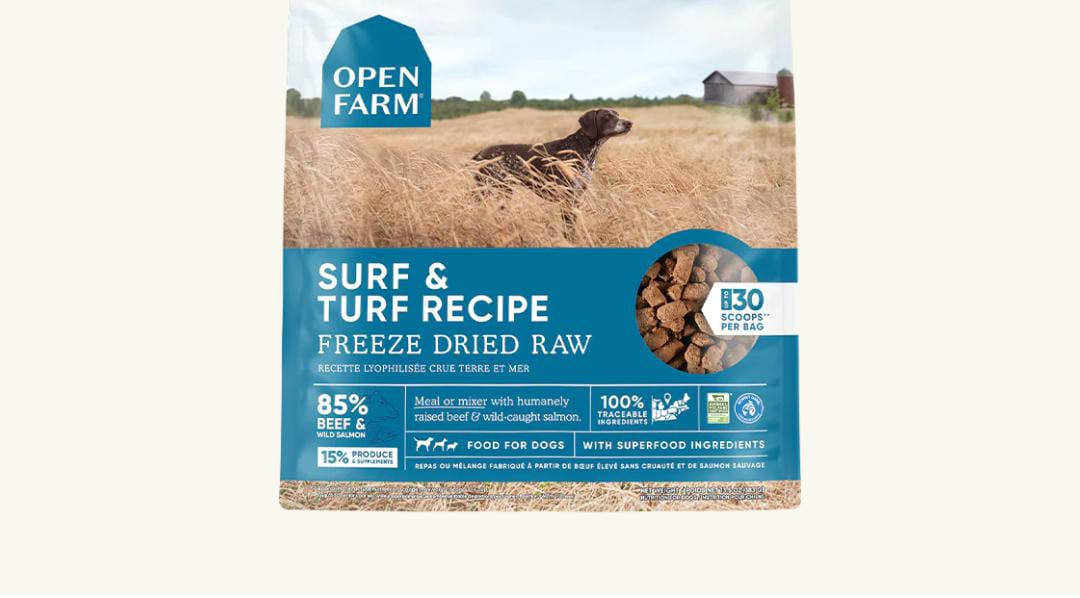 Surf and Turf Freeze-Dried Raw Dog Food