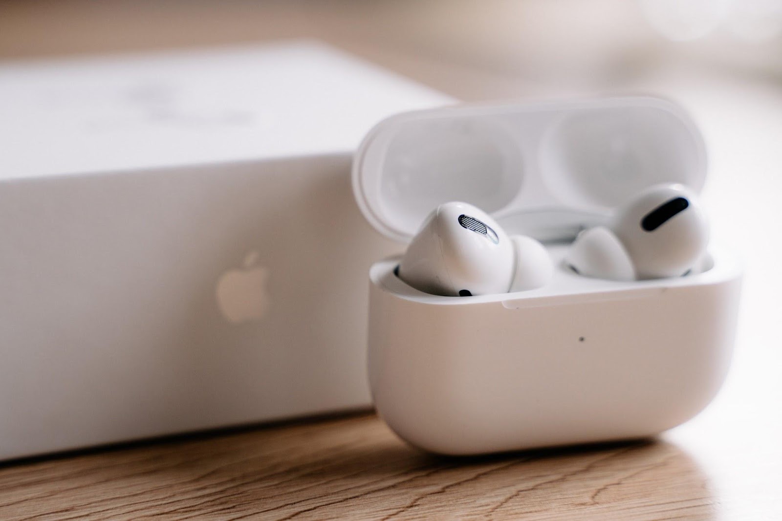 This image shows the AirPods Pro 2 with its box.