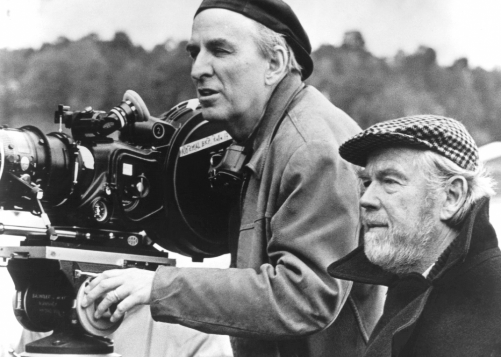 Ingmar Bergman and Sven Nykvist on the set of ‘Fanny and Alexander’.