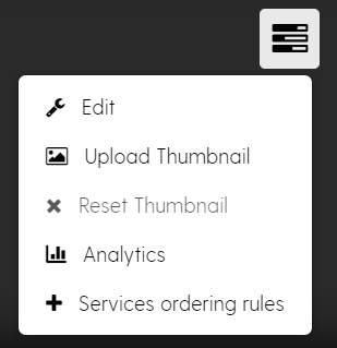 Screenshot showing the Channel Actions menu, including the Edit item.