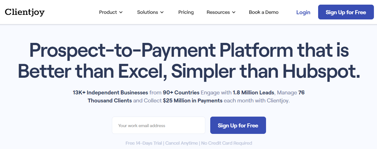 Clientjoy CRM: Best CRM For Freelancers and Agencies