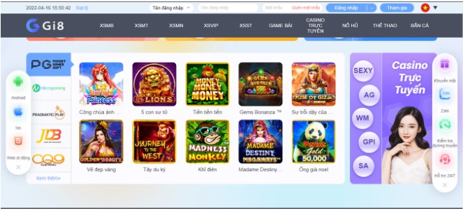 Nhà cái đa dạng và hấp dẫn với các game