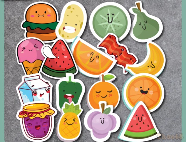 hình vẽ sticker cute