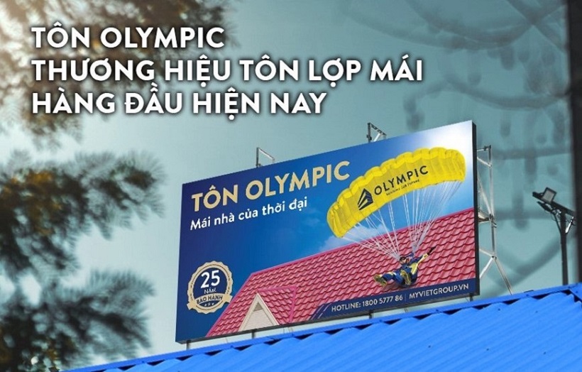 Tôn lợp mái Olympic - công nghệ Mỹ cho người Việt