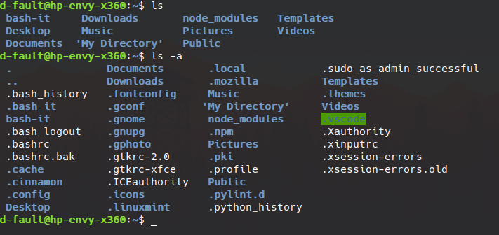 ls command
