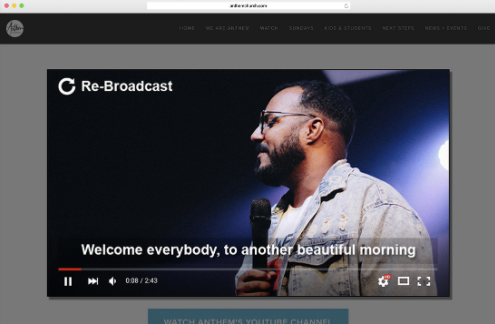 Boxcast Streaming for Church Streaming Software Screenshot