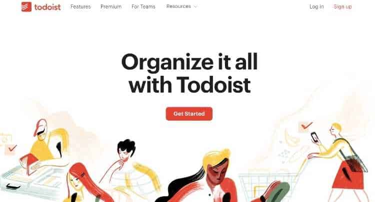 Todoist Homepage