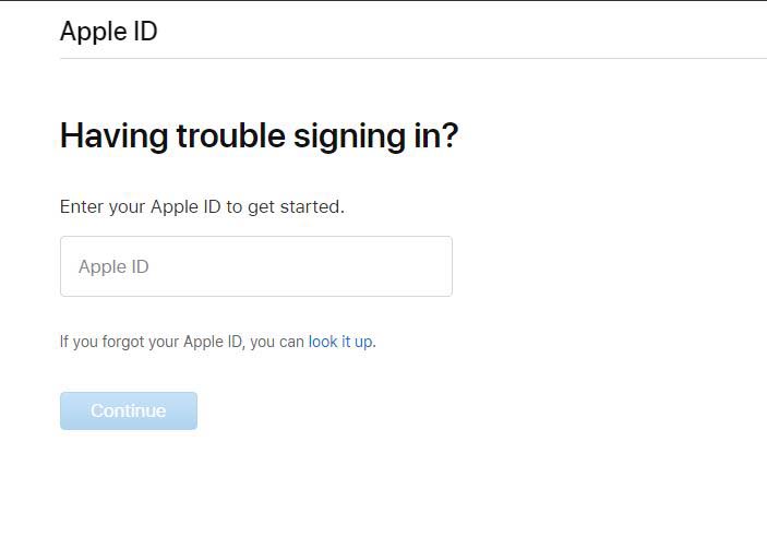 ID Apple desativado