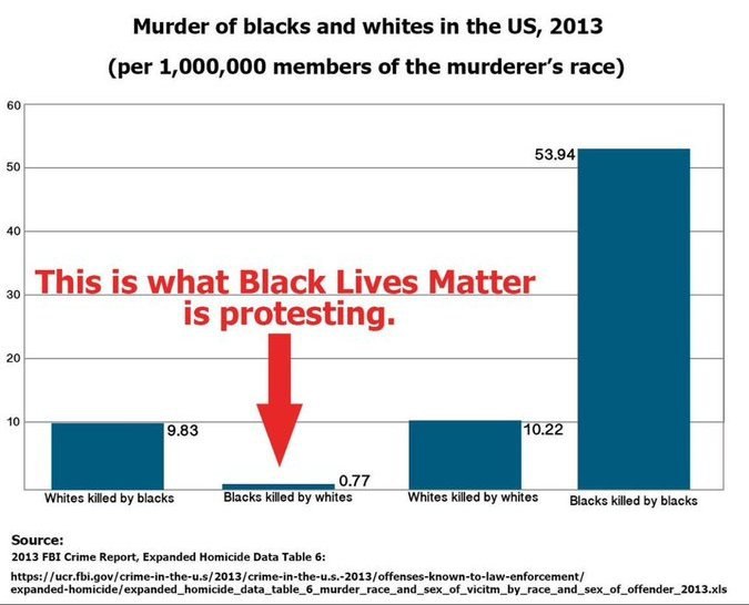 Правда ли, что в США темнокожие убивают белых в 12 раз чаще, чем наоборот?