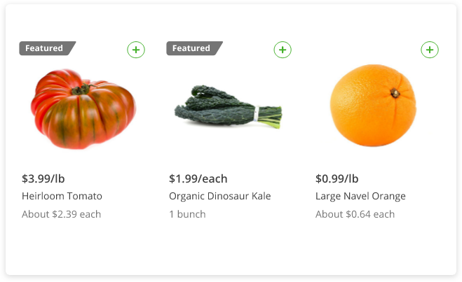 Featured Produce Items