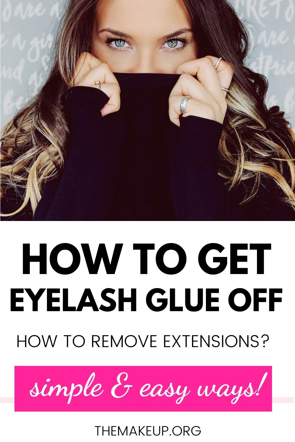 How to remove eyelash extensions glue