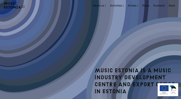 Beautiful website built on Voog: musicestonia.eu