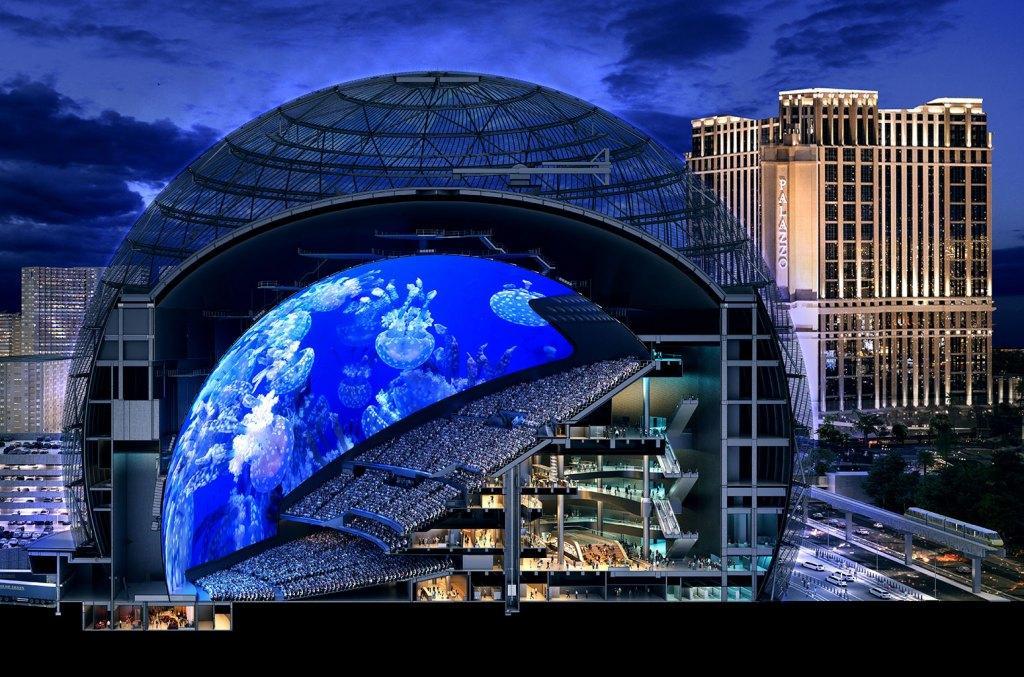 MSG Takes Over Sphere Construction in Las Vegas – Billboard