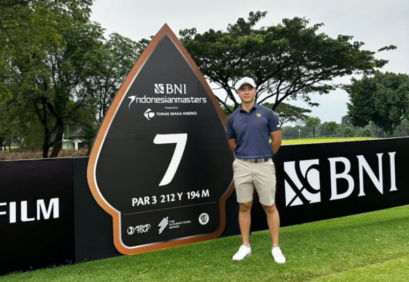 Duy Nhất tại hố 7, giải Indonesian Masters thuộc Asian Tour 2022 (ảnh: TaylorMade VN)