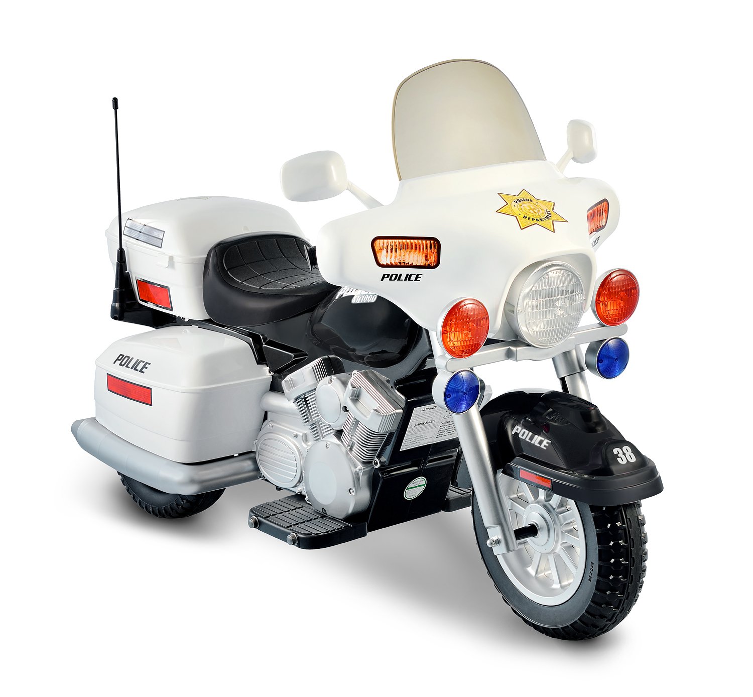 12V Police Motorcycle-best electric scooter for kids