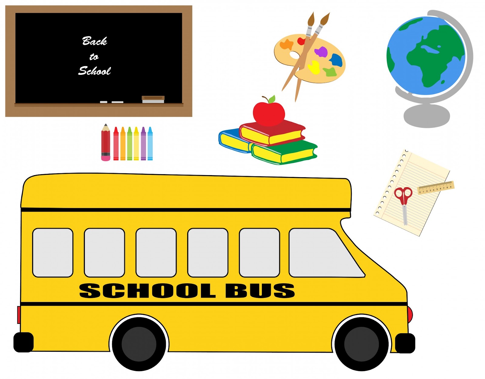 School Bus &amp; Stationery