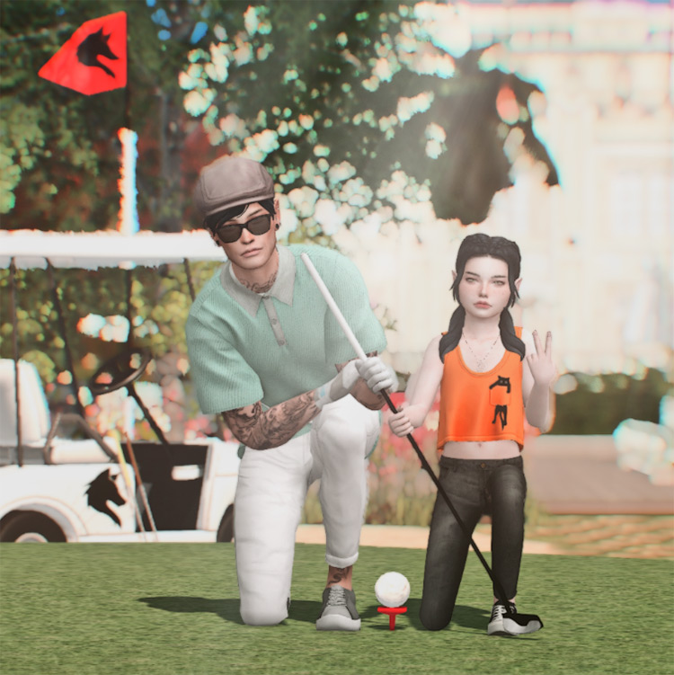 Let’s Play Golf Posepack / TS4 CC